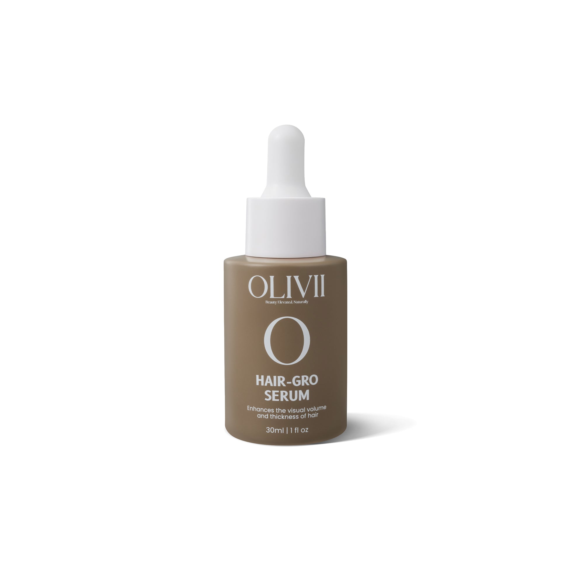 OLIVII Hair-Gro Serum bottle on a white background