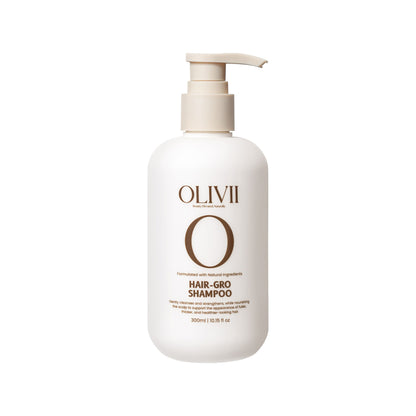 Olivii Hair-Gro Shampoo bottle on a white background