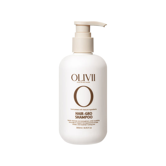 Olivii Hair-Gro Shampoo bottle on a white background
